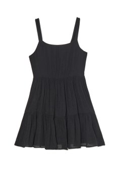 Cropp - Плаття з оборкою - чорний