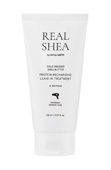 Восстанавливающий термозащитный крем для волос Rated Green Real Shea Protein Recharging Leave-in Treatment с маслом ши, 150 мл