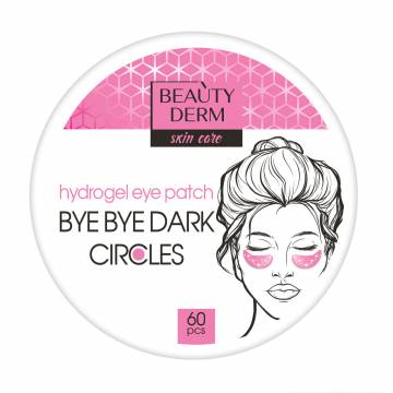 Розовые гидрогелевые патчи для кожи вокруг глаз BEAUTYDERM Bye Bye Dark Circles Hydrogel Eye Patch, 60 шт Розовые гидрогелевые патчи для кожи вокруг глаз BEAUTYDERM Bye Bye Dark Circles Hydrogel Eye Patch, 60 шт