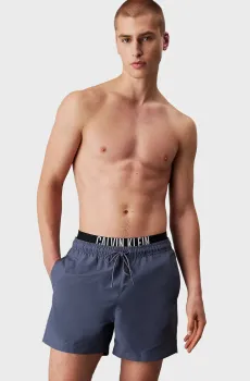 Мужские синие плавательные шорты MEDIUM DOUBLE WB Синий XXL Calvin Klein KM0KM01093