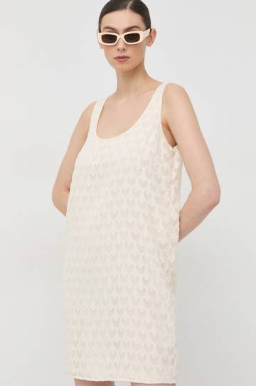 Платье Silvian Heach цвет бежевый mini oversize Платье Silvian Heach цвет бежевый mini oversize