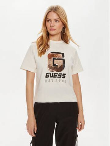 Guess Футболка Ines V4YI07 I3Z14 Білий Regular Fit Guess Футболка Ines V4YI07 I3Z14 Білий Regular Fit