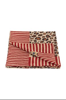 Хлопковое покрывало Doing Goods Leopard Single 220 x 140 cm