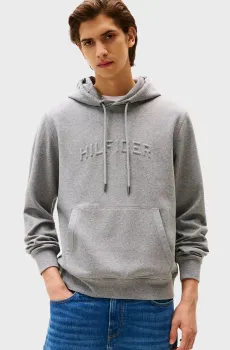 Мужское серое худи HILFIGER ARCH EMBOSSED Серый M Tommy Hilfiger MW0MW39402