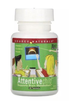 Комплекс внимательный ребенок Source Naturals Attentive Child, 30 таблеток