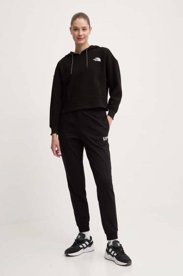Кофта The North Face Mhysa женская цвет чёрный с капюшоном с аппликацией NF0A853WJK31 Кофта The North Face Mhysa женская цвет чёрный с капюшоном с аппликацией NF0A853WJK31