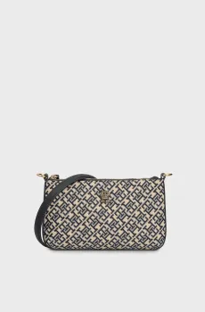 Женская сумка с узором TH JACQUARD SHOULDER POUCH Разноцветный ONESIZE Tommy Hilfiger AW0AW17828