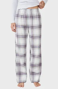 Женские светло-серые брюки в клетку LUNNA Серый S Etam 6555978