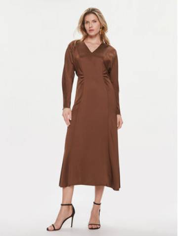 Boss Коктейльна сукня Daniki 50505634 Коричневий Regular Fit Boss Коктейльна сукня Daniki 50505634 Коричневий Regular Fit
