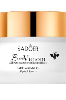Питательный крем для лица Sadoer Bee Venom Anti-Wrinkle Firming Nourish Cream против морщин, с пчелиным ядом, 50 г