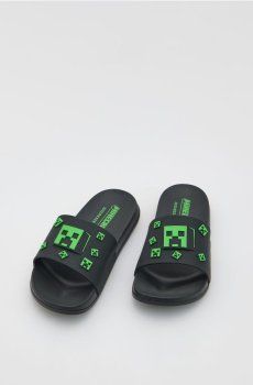 Reserved - Шльопанці Minecraft - чорний - 572HV-99X