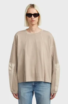 Женский бежевый лонгслив Бежевый M G-Star RAW D27192,C756