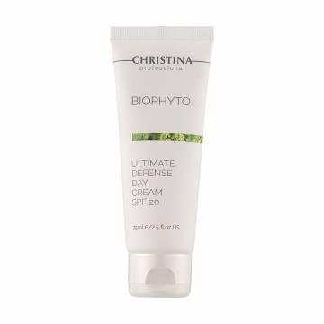 Дневной крем для лица Christina Bio Phyto Ultimate Defense Tinted Day Cream SPF 20 Абсолютная защита, с тоном, 75 мл Дневной крем для лица Christina Bio Phyto Ultimate Defense Tinted Day Cream SPF 20 Абсолютная защита, с тоном, 75 мл