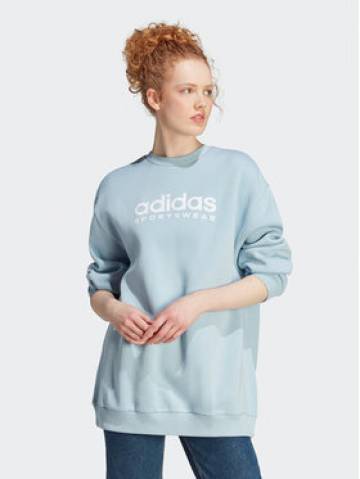 adidas Світшот ALL SZN Fleece Graphic IL3248 Блакитний Loose Fit adidas Світшот ALL SZN Fleece Graphic IL3248 Блакитний Loose Fit