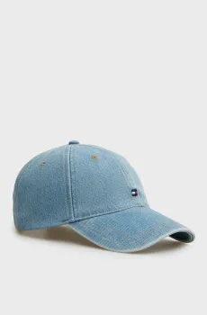 Мужская голубая джинсовая кепка FLAG DENIM 6 PANEL Голубой ONESIZE Tommy Hilfiger AM0AM14102