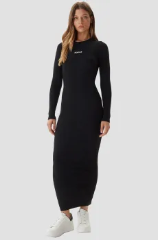 Женское черное платье Черный XS Guess V5BK02.Z3JD2;JBLK