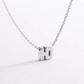 Серебряное колье с буквой "Ю" 1105 Ю Серебряное колье с буквой "Ю" 1105 Ю