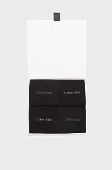 Мужские черные носки (4 пары) GIFTBOX CLASSIC Черный ONESIZE Calvin Klein 701235979