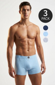 Бавовняні боксерки 3 штуки - сірий