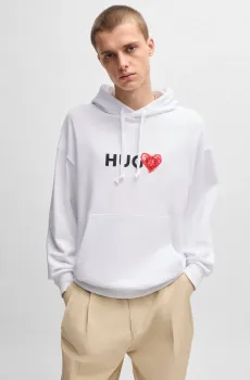 Мужское белое худи Белый L HUGO 50530577;100