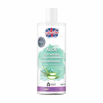 Питательный кондиционер Ronney Aloe Ceramides Nourishing Conditioner для тусклых и сухих волос, с алоэ и керамидами, 300 мл Питательный кондиционер Ronney Aloe Ceramides Nourishing Conditioner для тусклых и сухих волос, с алоэ и керамидами, 300 мл