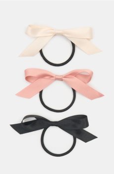 Резинки для волосся, 3 шт. - різнобарвний