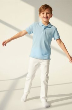 Сорочка поло - light blue