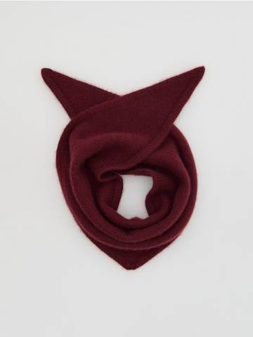 Reserved - LADIES` SCARF - бордовий - 722FD-53X