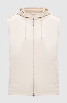 Бежевый жилет из шерсти