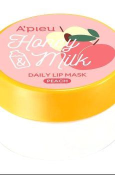 Питательная маска для губ Apieu Honey & Milk Daily Lip Mask, Peach, 6 г