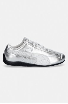Кожаные кроссовки Puma Speedcat Silver