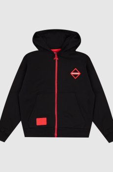 Детская черная спортивная куртка Touch of Red