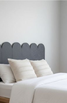 Фетрові панелі для стін 5 pack - темно-сірий