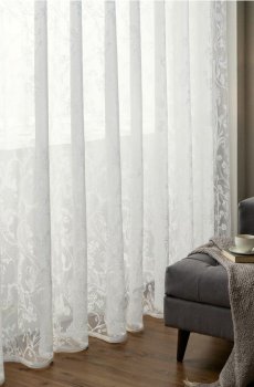 Штора на стрічці - білий