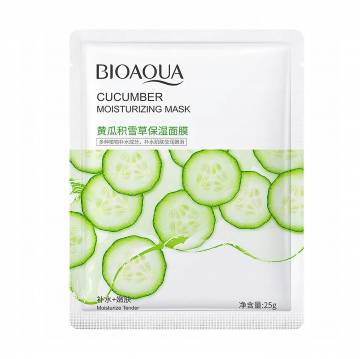 Тканевая увлажняющая маска для лица Bioaqua Cucumber Moisturizing Mask с экстрактом огурца, 25 г Тканевая увлажняющая маска для лица Bioaqua Cucumber Moisturizing Mask с экстрактом огурца, 25 г