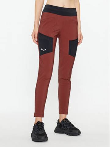 Salewa Штани з тканини Puez Dst 28483 Бордовий Slim Fit Salewa Штани з тканини Puez Dst 28483 Бордовий Slim Fit