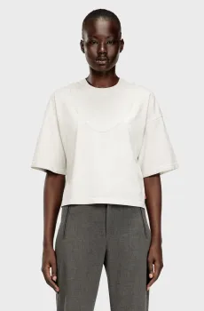 Женская белая футболка T-CROPYN-S1 Белый S Diesel A22647 0JMBJ