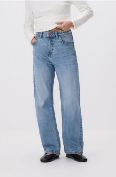 Reserved - Прямі джинси з укороченою довжиною - синій - 830IU-50J