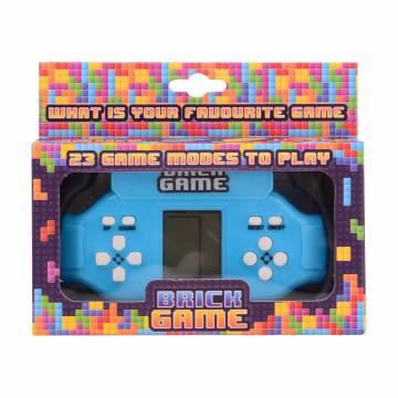 Портативная игровая консоль JOHNTOY Brick Game от 3 лет, голубая, 14*3.5*11.5 см (6337671) Портативная игровая консоль JOHNTOY Brick Game от 3 лет, голубая, 14*3.5*11.5 см (6337671)