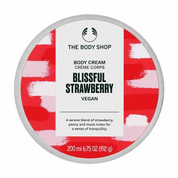 Крем для тела The Body Shop Blissful Strawberry Body Cream Райская клубничка, 200 мл