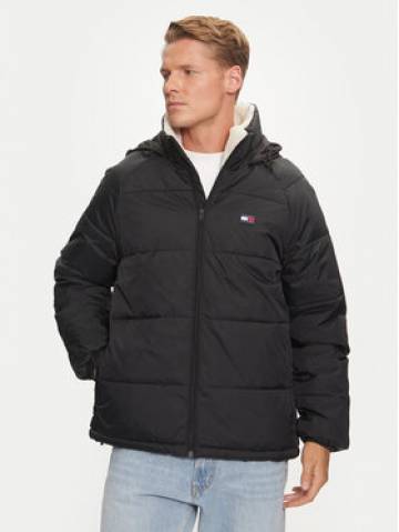 Tommy Jeans Пуховик DM0DM20003 Чорний Relaxed Fit Tommy Jeans Пуховик DM0DM20003 Чорний Relaxed Fit