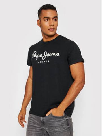Pepe Jeans Футболка Original PM508210 Чорний Slim Fit Pepe Jeans Футболка Original PM508210 Чорний Slim Fit