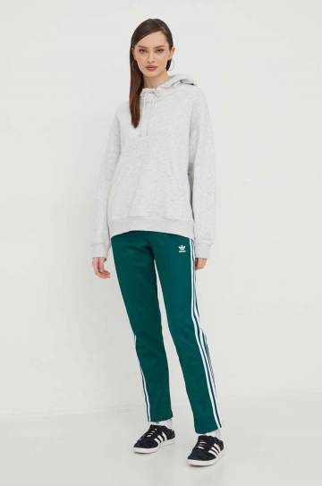 Спортивные штаны adidas Originals цвет зелёный с аппликацией Спортивные штаны adidas Originals цвет зелёный с аппликацией