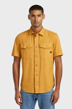 Мужская желтая рубашка Marine Желтый M G-Star RAW D19751,D454