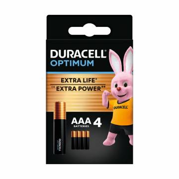 Алкалиновые батарейки Duracell Optimum AAA 1.5V LR6, 4 шт Алкалиновые батарейки Duracell Optimum AAA 1.5V LR6, 4 шт