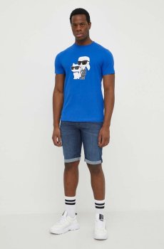 Хлопковая футболка Karl Lagerfeld