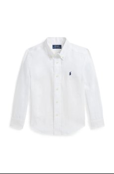 Детская хлопковая рубашка Polo Ralph Lauren