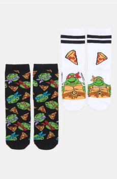 Шкарпетки, 2 пари Teenage Mutant Ninja Turtles - темно-сірий