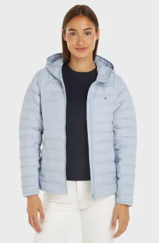 Женский голубой пуховик SPORTY LW DOWN Голубой XS Tommy Hilfiger WW0WW42350