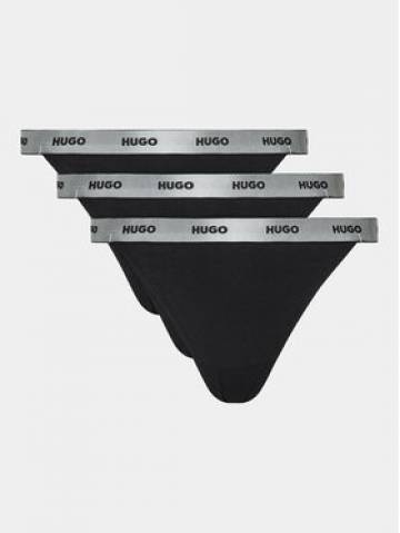 Hugo Набір з 3 пар стрінгів 50502802 Чорний Hugo Набір з 3 пар стрінгів 50502802 Чорний